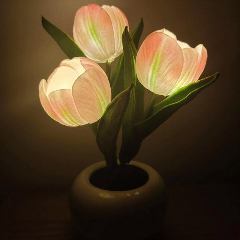 BlossomGlow LED Tulip Lamp