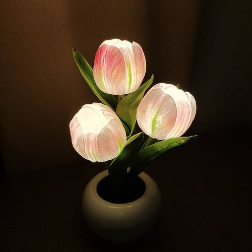 BlossomGlow LED Tulip Lamp